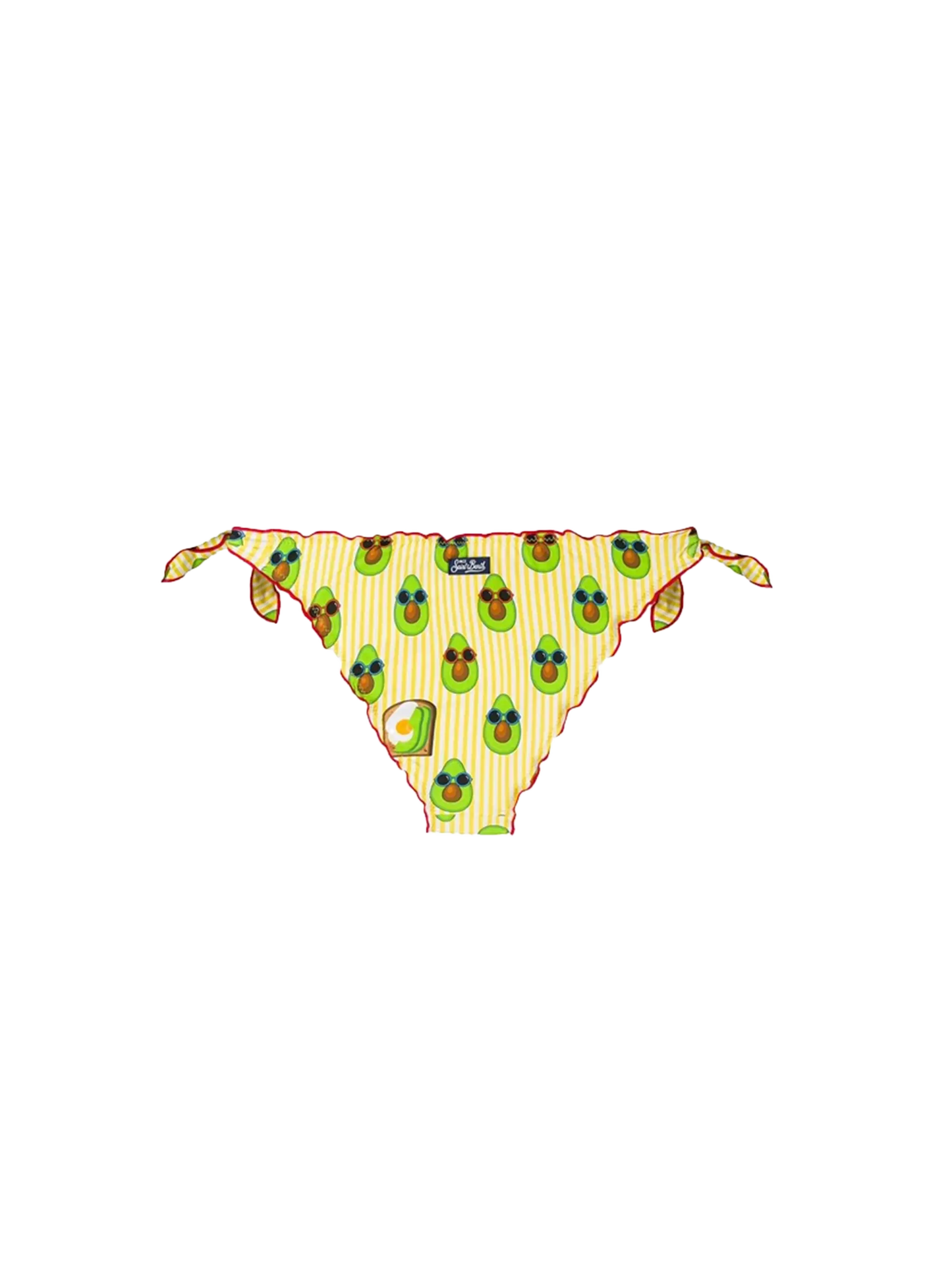 Avocado print swim briefs