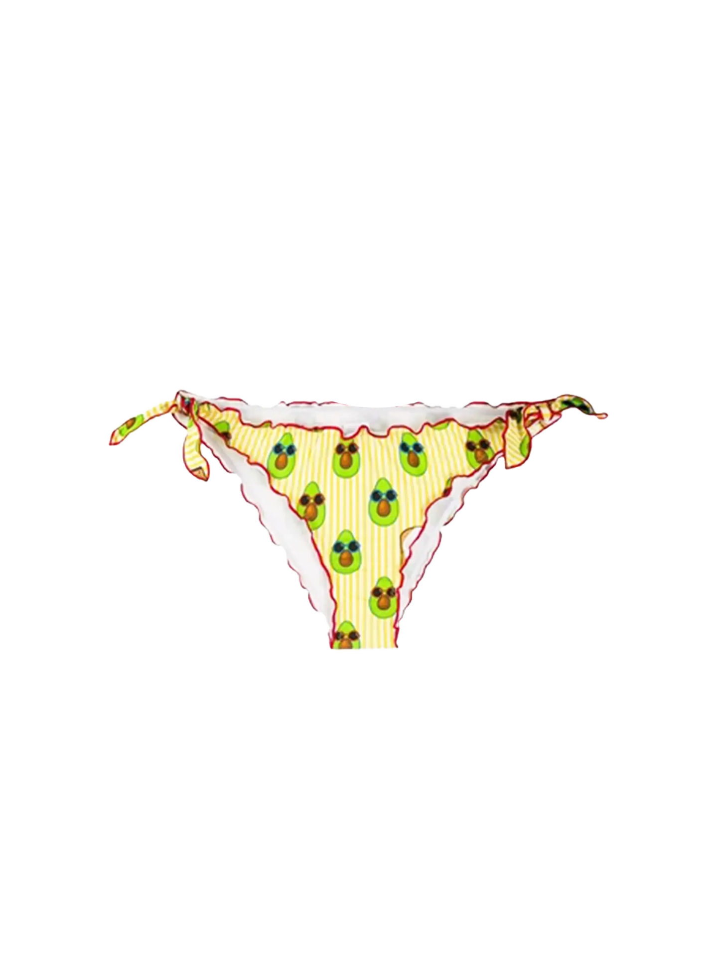 Avocado print swim briefs