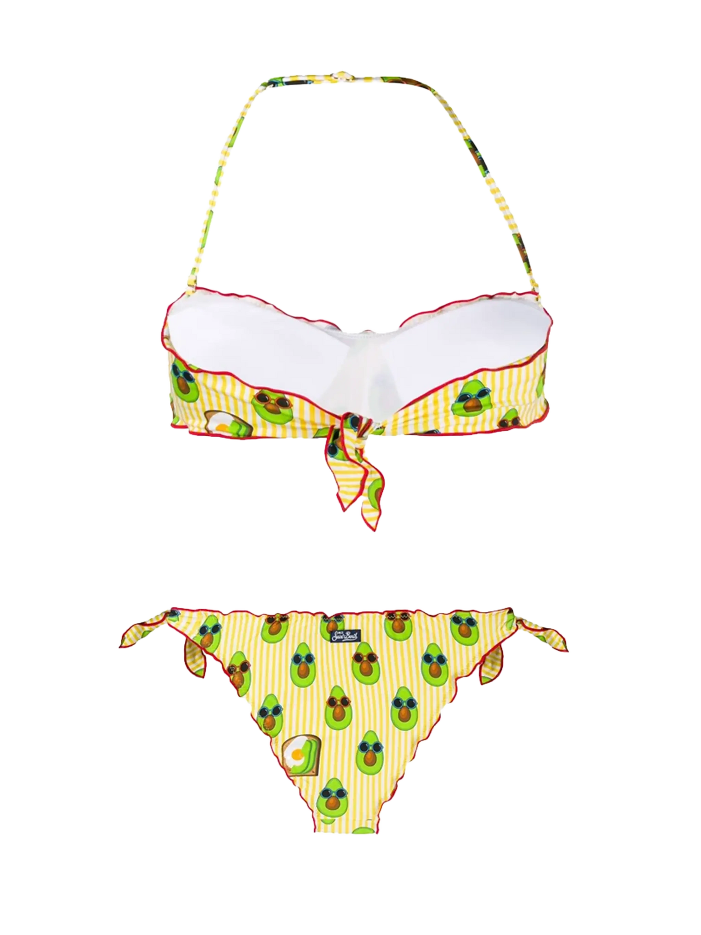 Avocado print swim briefs