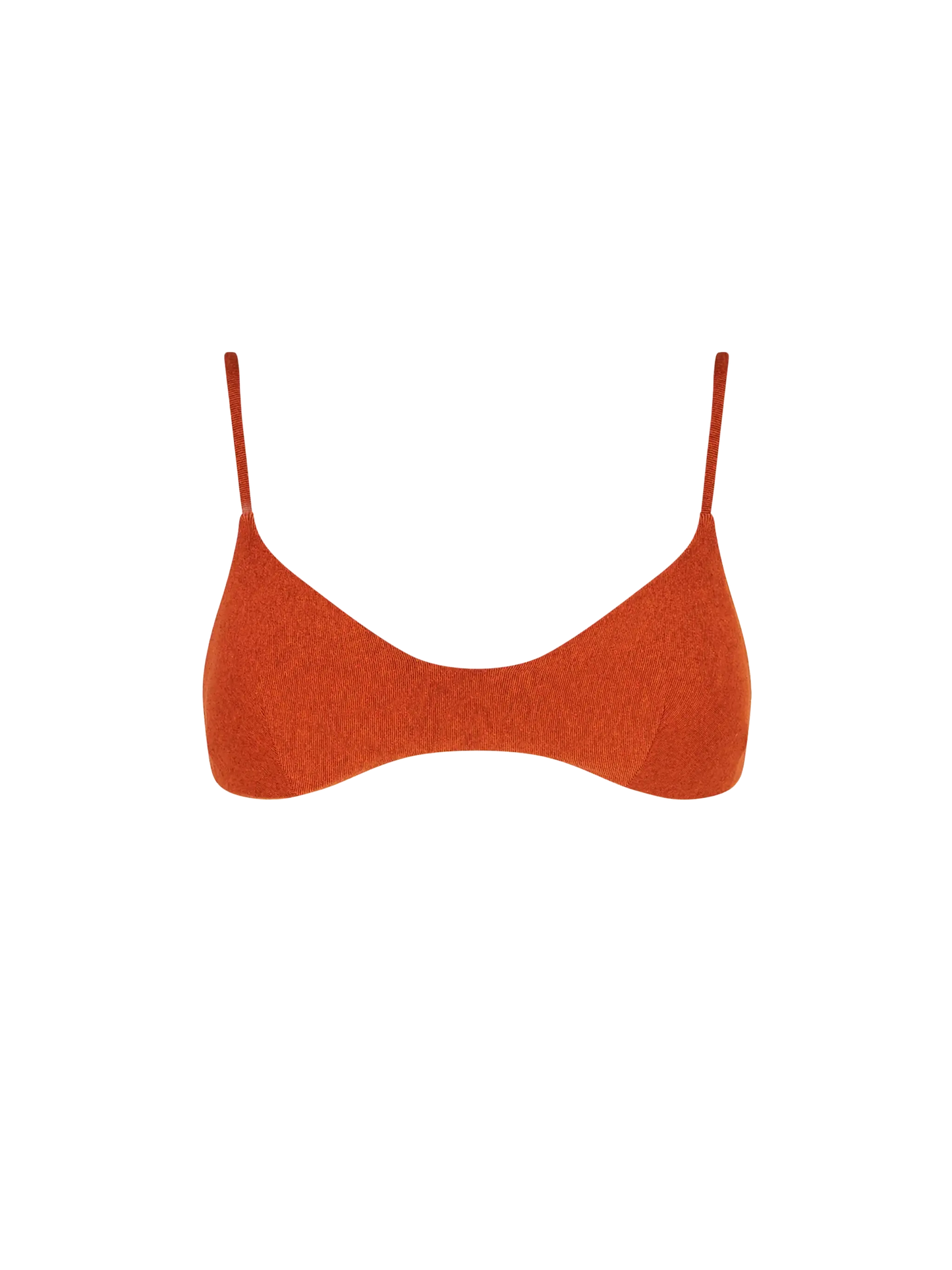 Orange lurex top bralette