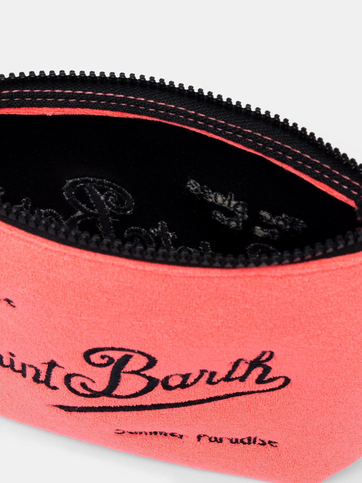 Pochette Aline in spugna rosa fluo