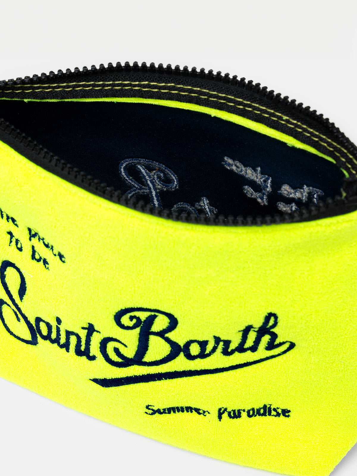 Fluo yellow terry pochette Aline