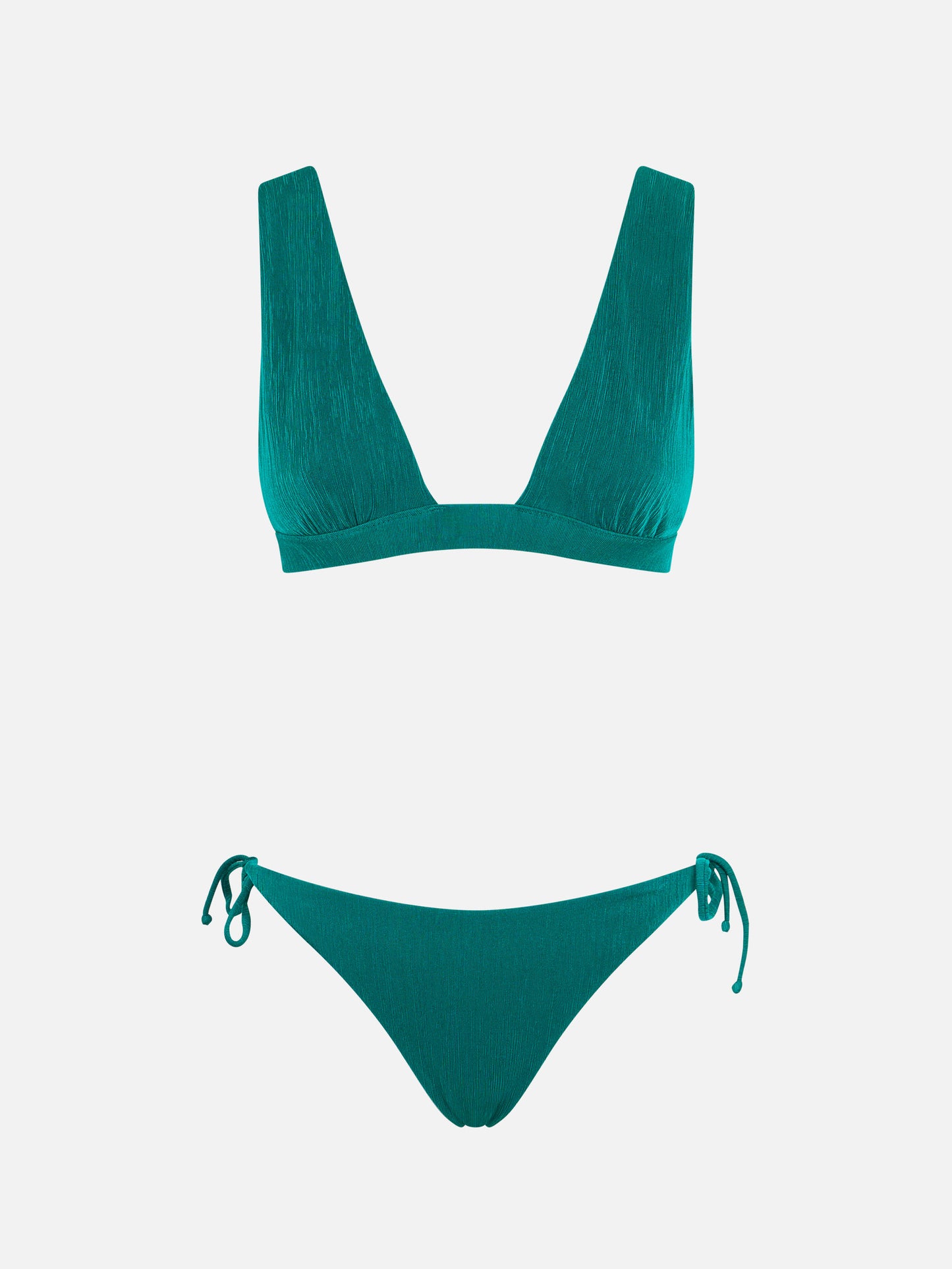Emerald green triangle bikini
