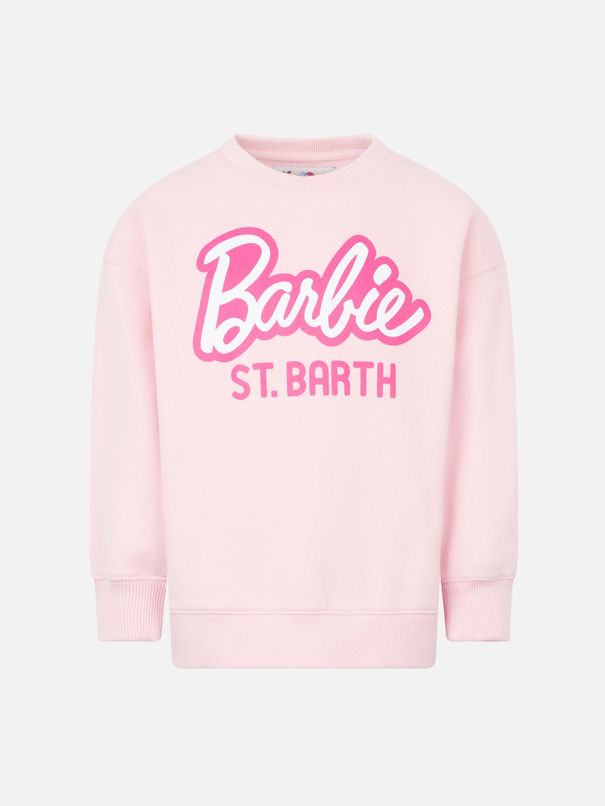 Girl fleece sweatshirt with Barbie St. Barth print | BARBIE SPECIAL EDITION - MC2 Saint Barth
