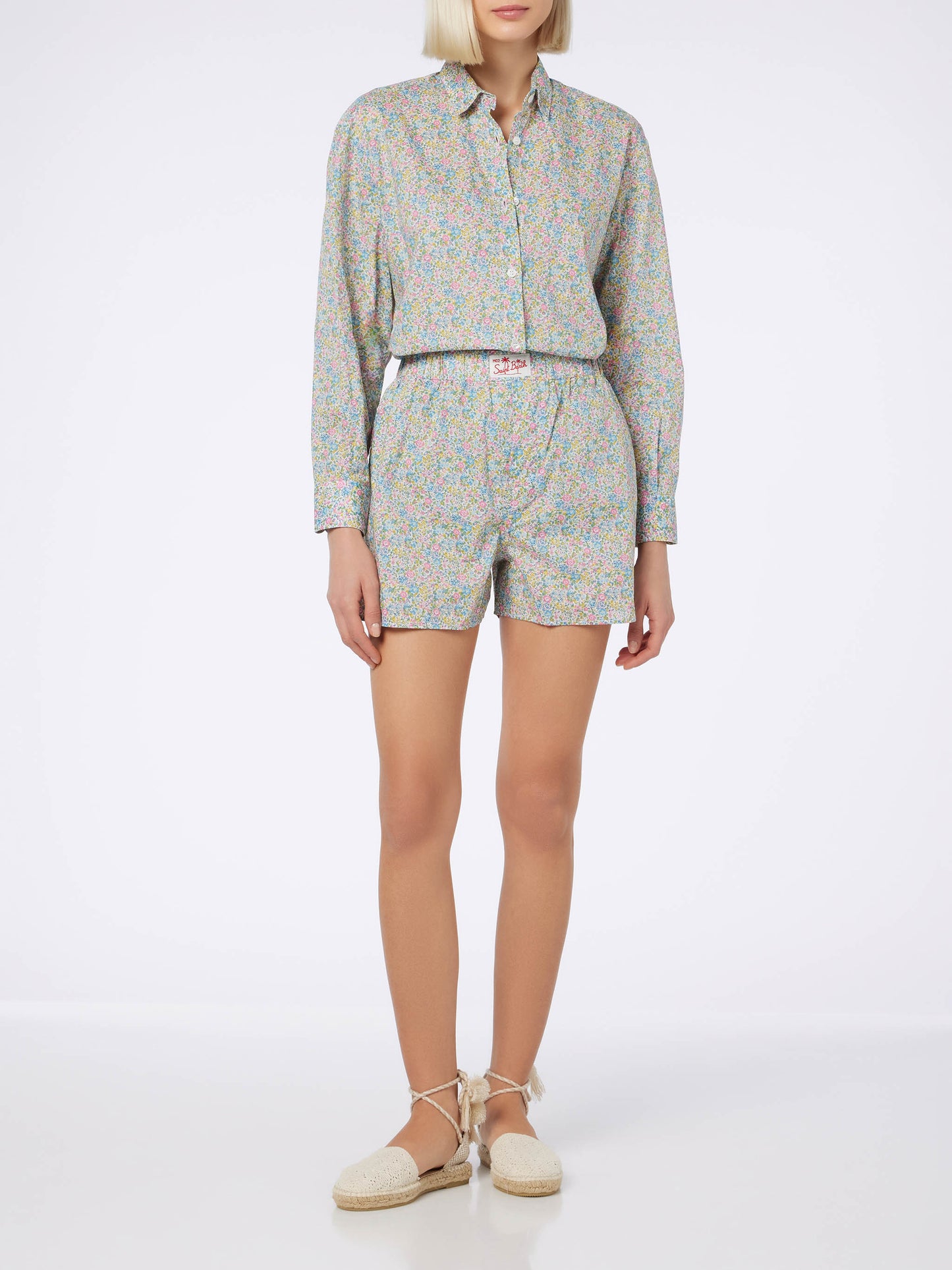 Damen Shorts aus Baumwolle mit Emma & Georgina-Print Boxy | HERGESTELLT AUS LIBERTY-STOFF