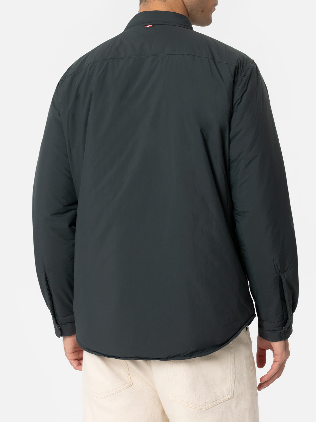 Man British green overshirt Chalet with St. Barth embroidery - MC2 Saint Barth