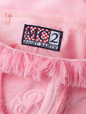 Colette Terry embossed pink handbag - MC2 Saint Barth