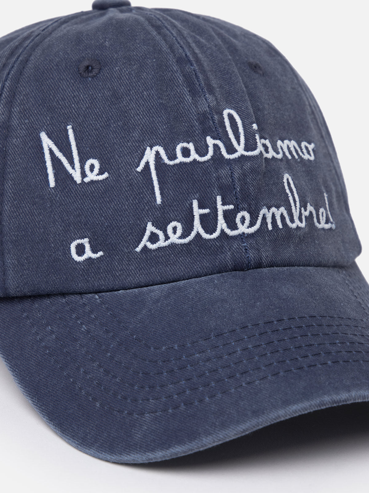 Berretto da baseball ricamato in denim Davis