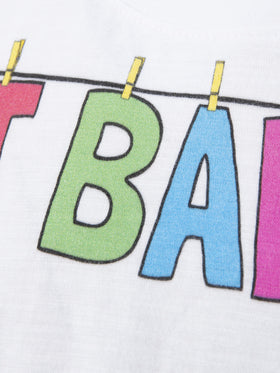 Girl t-shirt with St. Barth multicolor print - MC2 Saint Barth