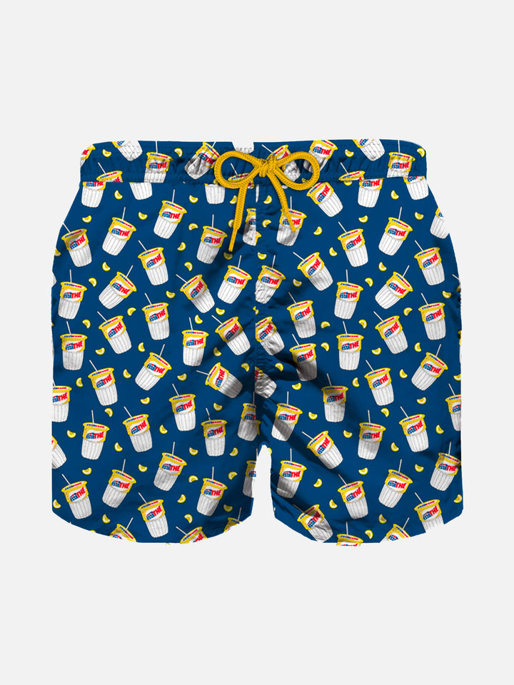 Lightweight fabric swimshorts with Estathè print | ESTATHE' SPECIAL EDITION