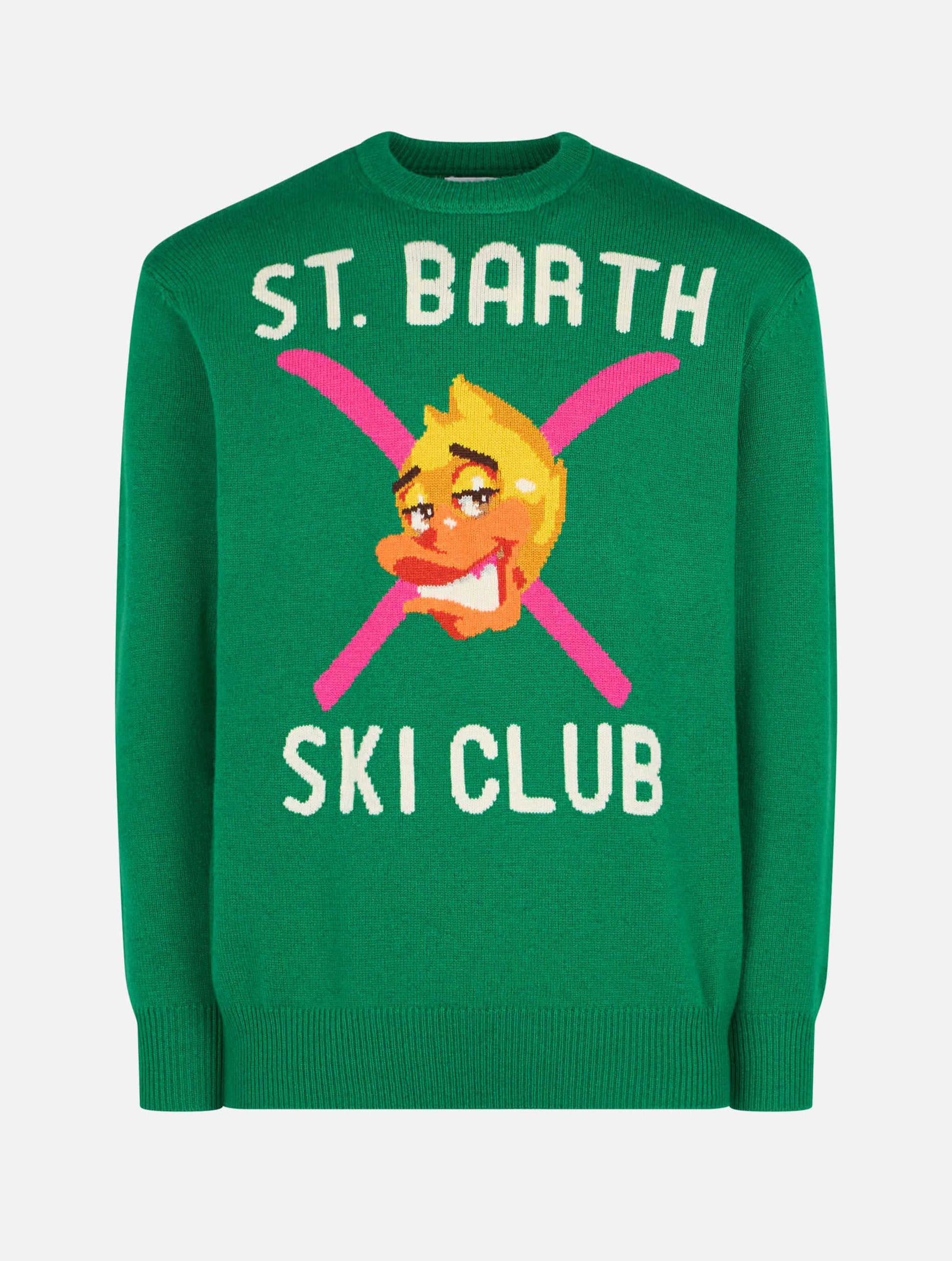 Man crewneck sweater with Crypto Ducky jacquard | CRYPTO PUPPETS SPECIAL EDITION - MC2 Saint Barth