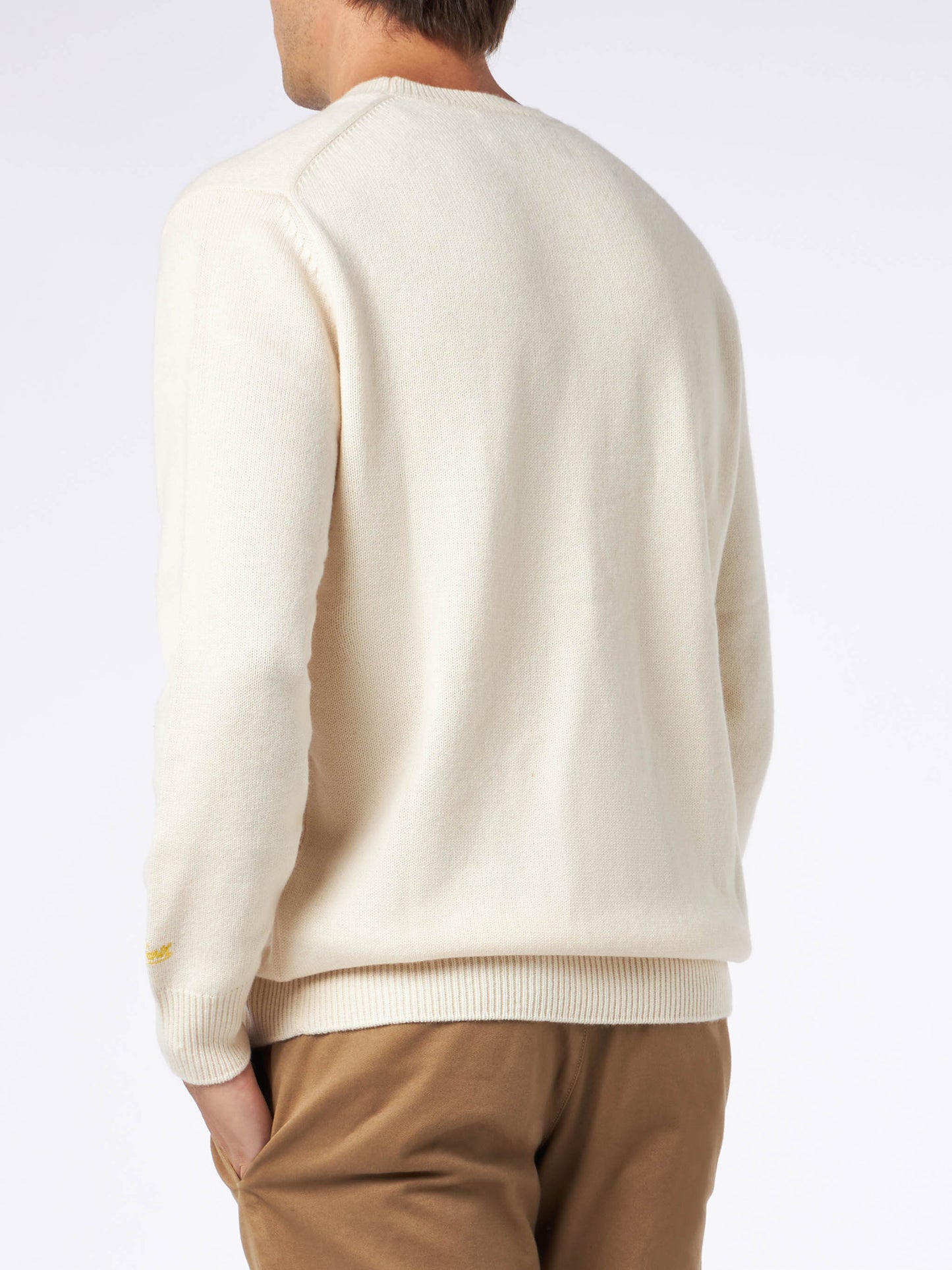 Man crewneck sweater with The Simpson family jacquard | THE SIMPSONS SPECIAL EDITION