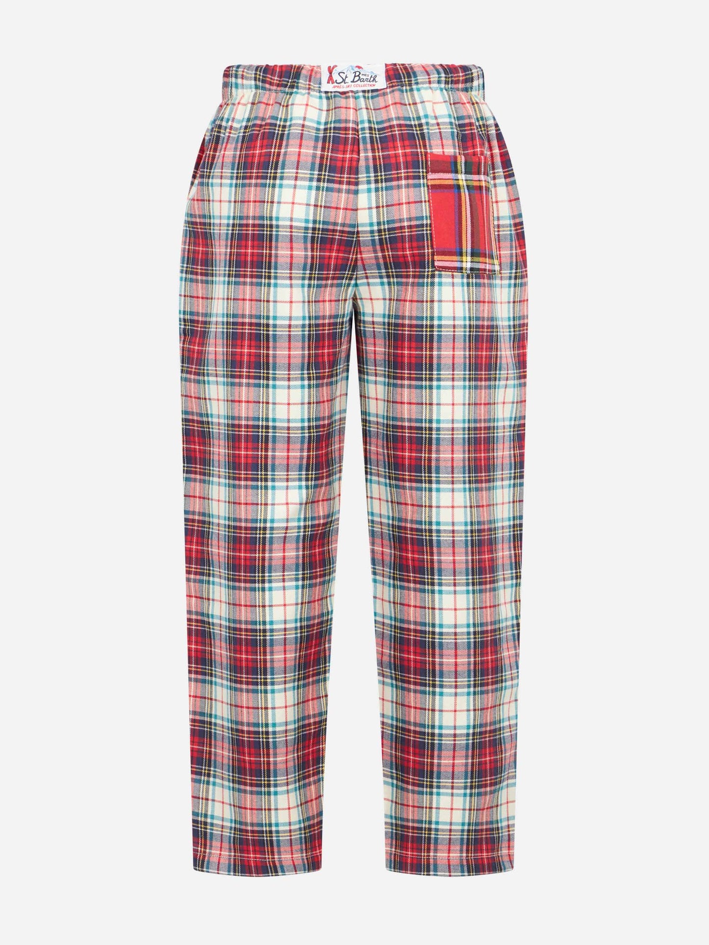 Kid pajama pants with tartan print - MC2 Saint Barth