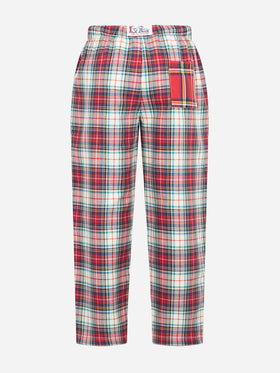 Kid pajama pants with tartan print - MC2 Saint Barth