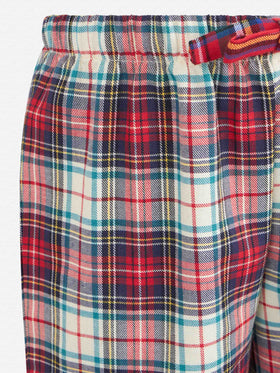 Kid pajama pants with tartan print - MC2 Saint Barth