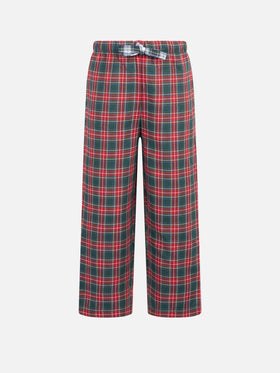 Kid pajama pants with tartan print - MC2 Saint Barth
