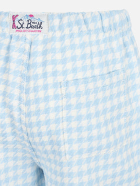 Kid pajama pants with pied de poule print - MC2 Saint Barth