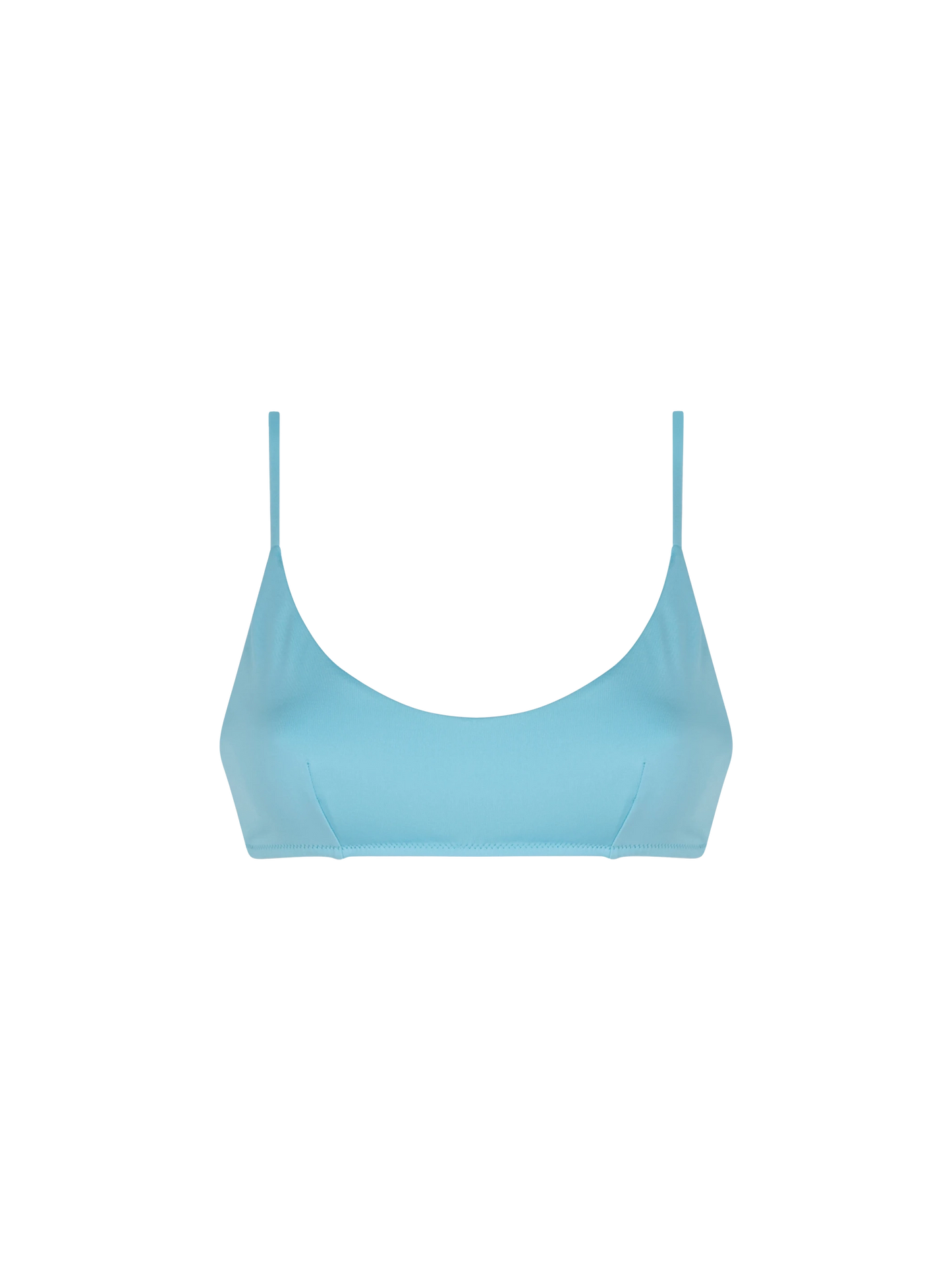 Hellblauer Bralette-Badeanzug für Damen