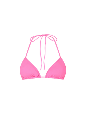 Woman fluo pink triangle top swimsuit - MC2 Saint Barth
