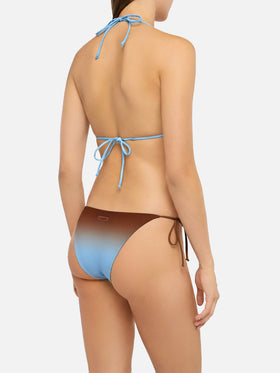 Classic triangle bikini Leah Marielle with gradient print