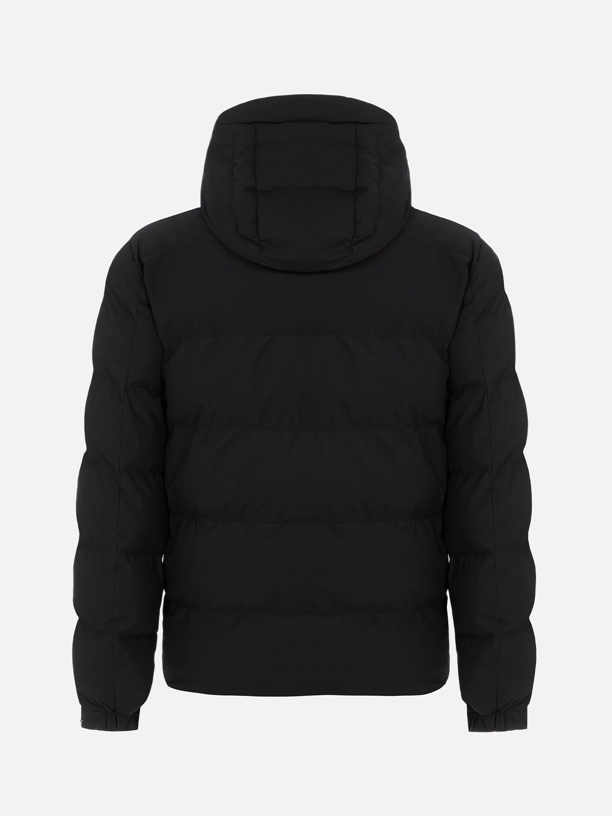 Man black hooded puffer jacket Maier - MC2 Saint Barth