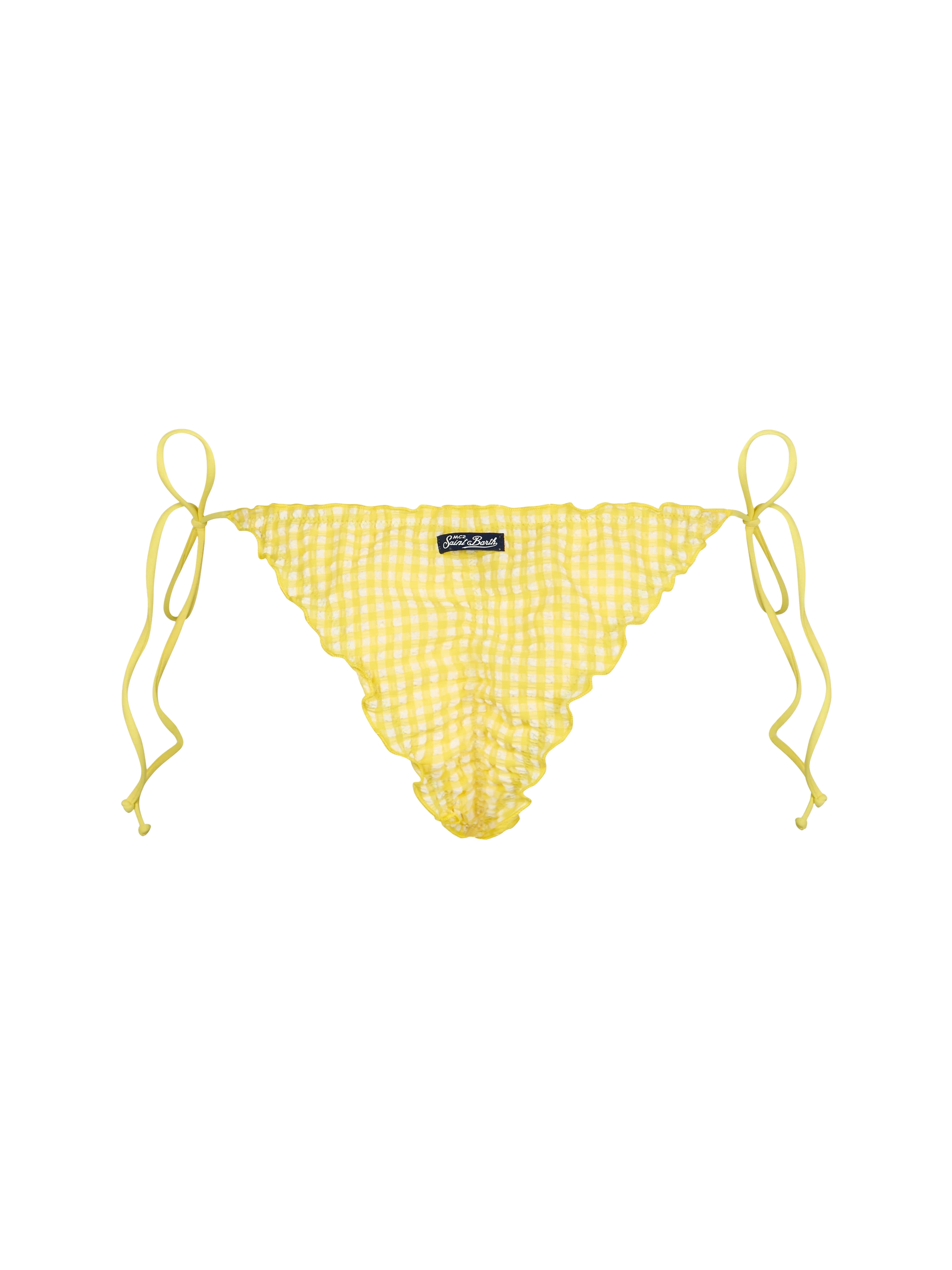 Woman seersucker cheeky swim briefs Miami - MC2 Saint Barth