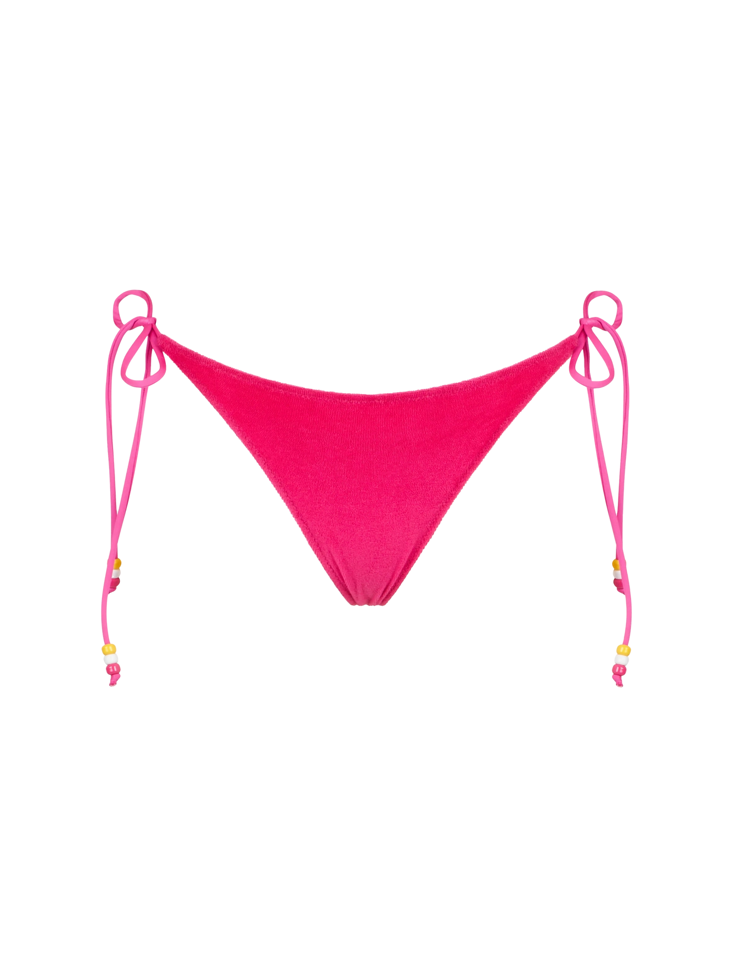 Slip mare donna in spugna fucsia con laccetti laterali