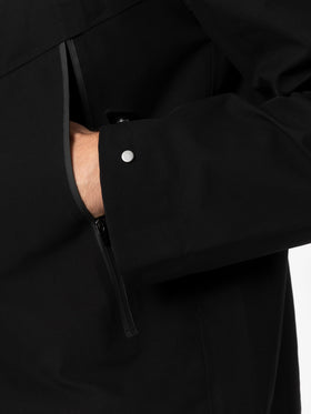 Man black 3-layers hooded jacket Parson - MC2 Saint Barth