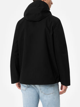 Man black 3-layers hooded jacket Parson - MC2 Saint Barth