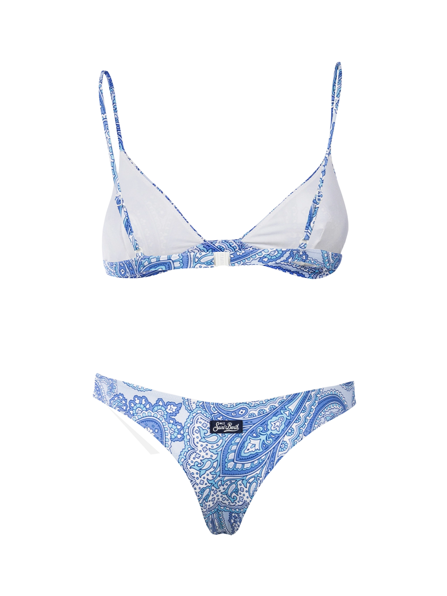 Woman paisley triangle bikini Rylie Naomi