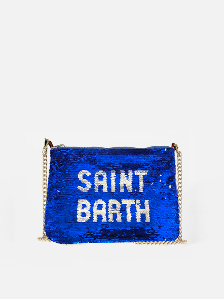 Pouch bag Parisienne bluette sequined pochette with shoulder strap - MC2 Saint Barth