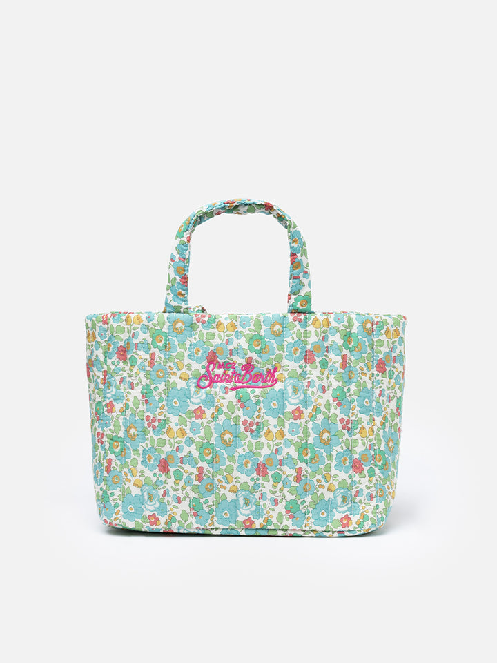 Betsy quilted Soft Tote Mid bag | MADE WITH LIBERTY FABRIC - MC2 Saint Barth
