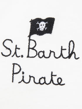 Boy cotton t-shirt with Snoopy print and St. Barth Pirate embroidery | SNOOPY PEANUTS SPECIAL EDITION - MC2 Saint Barth