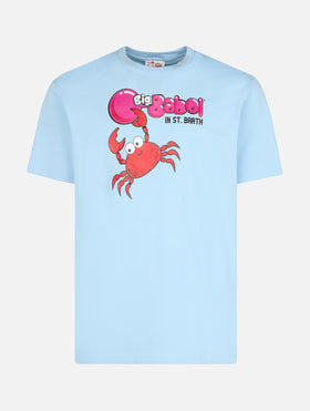 Man t-shirt with Big Babol crab placed print and embroidery | BIG BABOL SPECIAL EDITION - MC2 Saint Barth