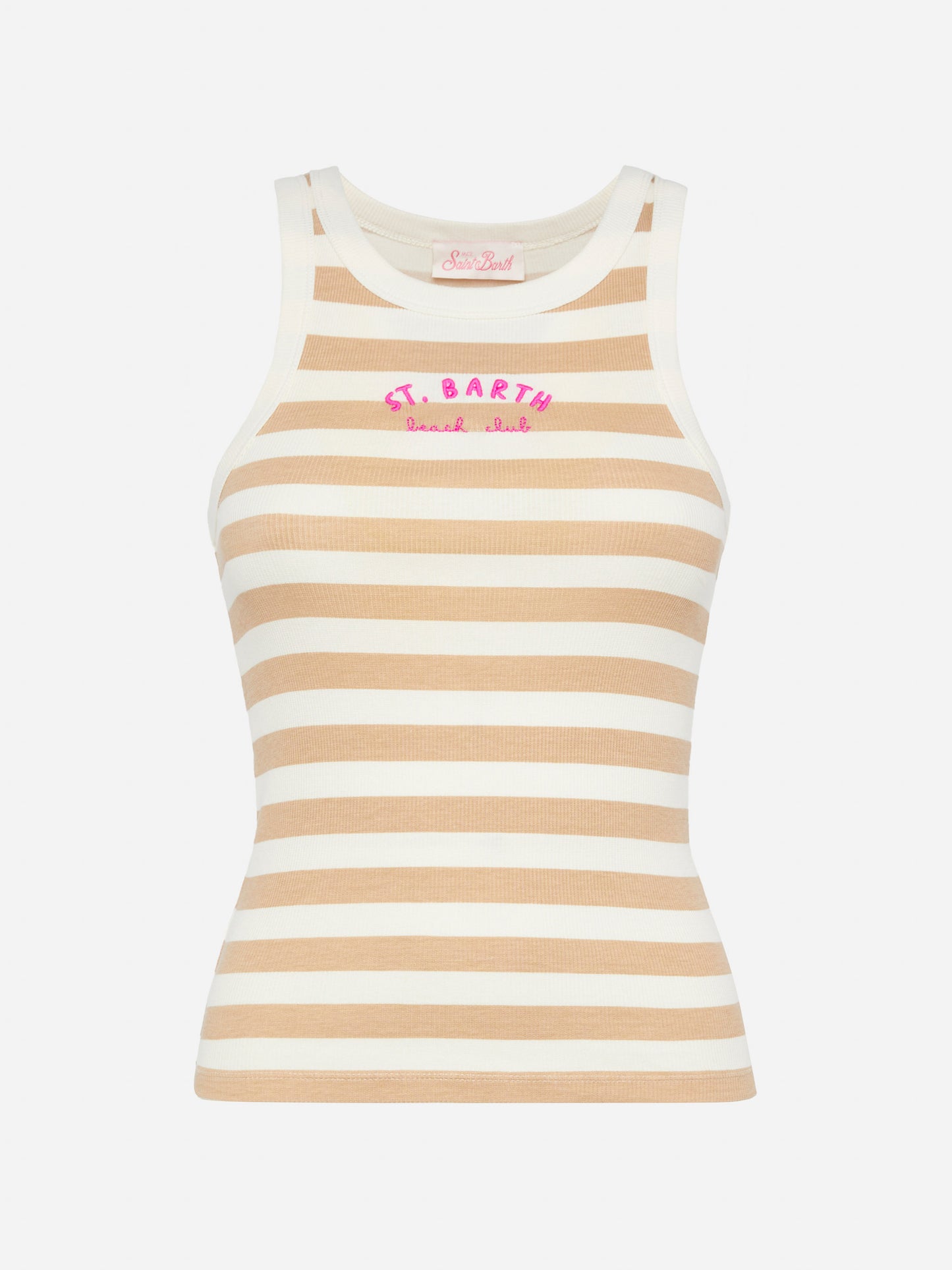 Ada gestreiftes Tanktop aus gerippter Baumwolle