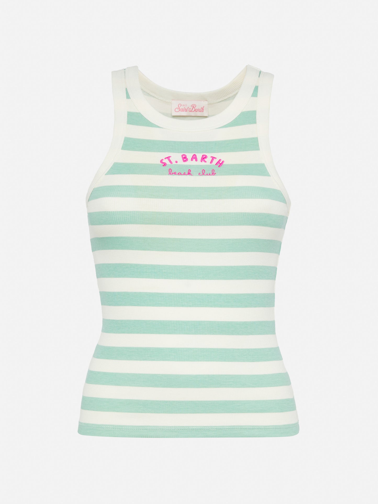 Ada gestreiftes Tanktop aus gerippter Baumwolle