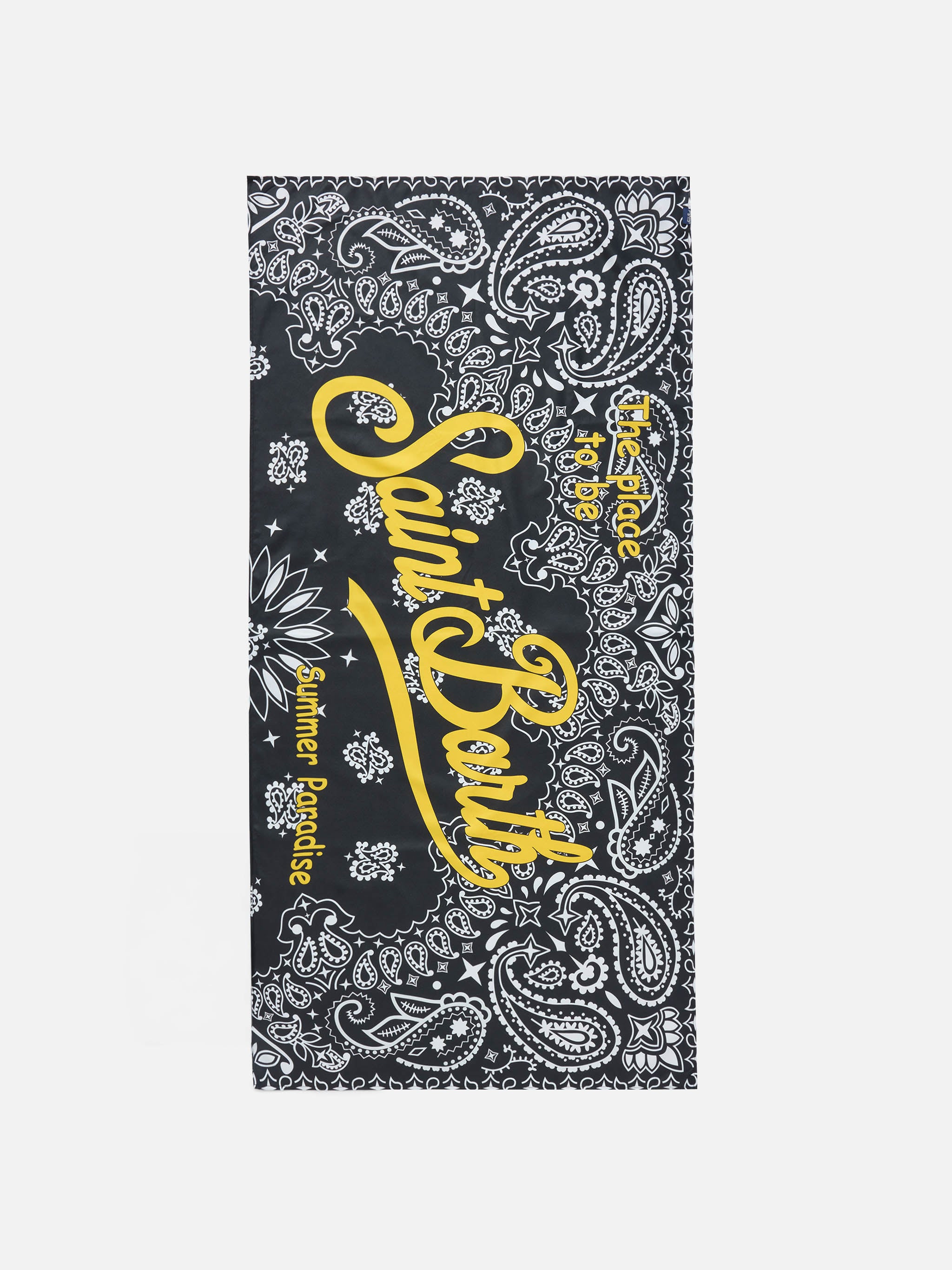 Aidan beach towel with bandana print and logo – MC2 Saint Barth