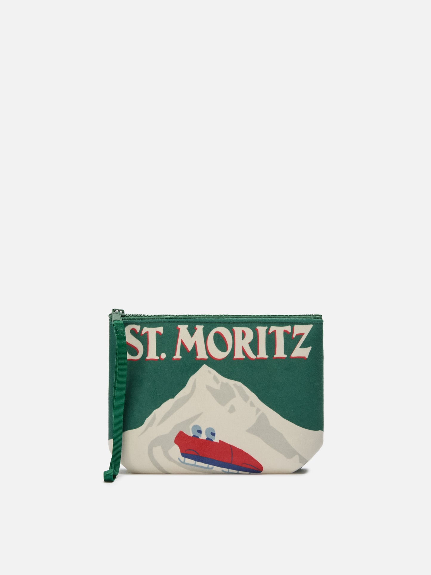 Pochette Aline effetto lana con stampa St. Moritz | ST. MORITZ TOP OF THE WORLD SPECIAL EDITION