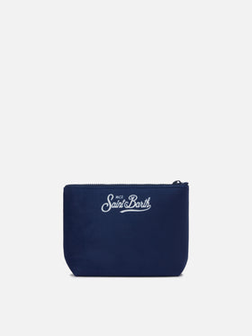 Pochette Aline effetto lana con stampa Après ski