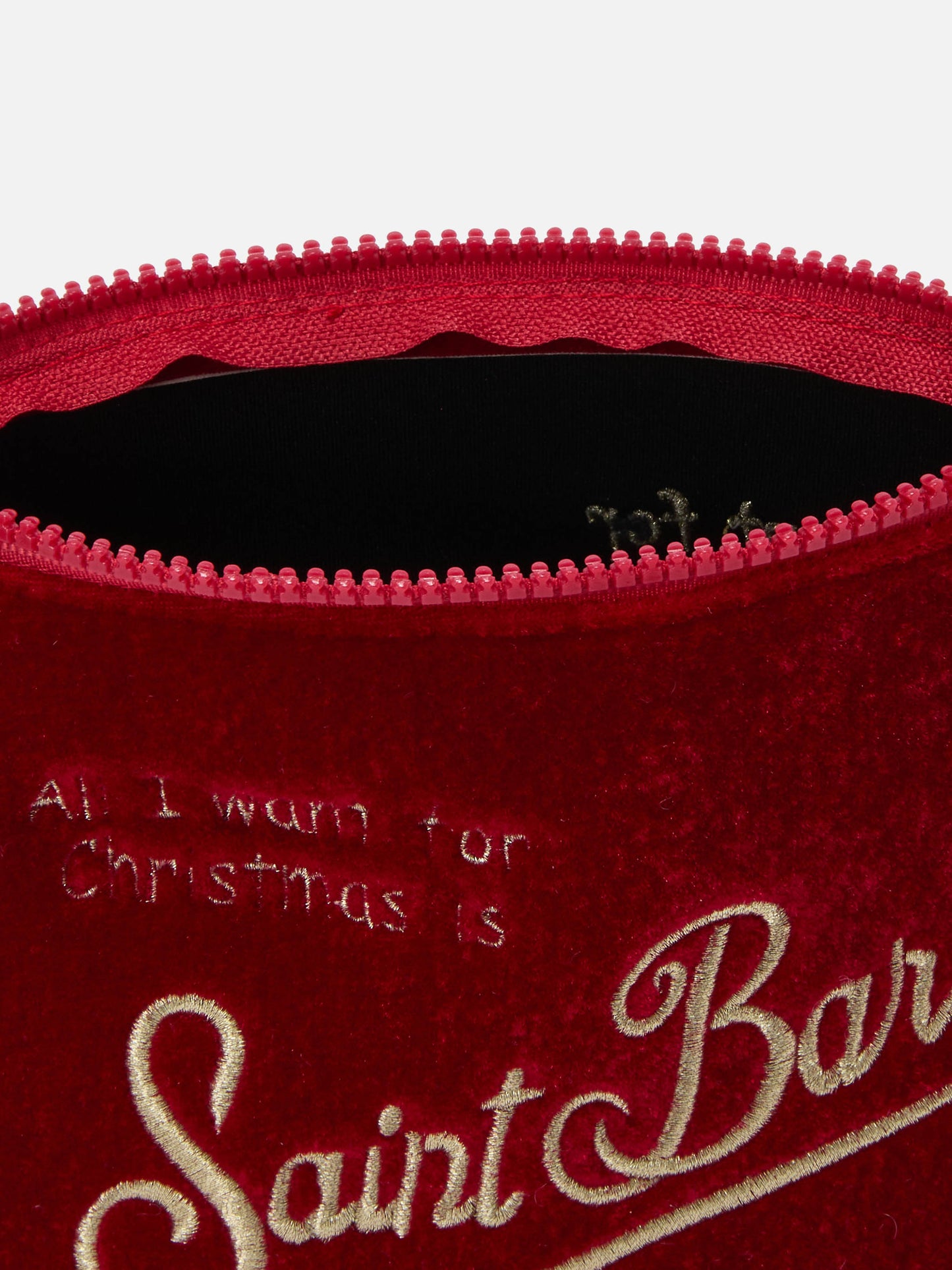 Pochette Aline Velvet in velluto rosso