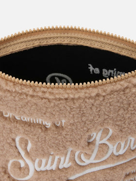 Aline Teddy Pouch in beige sherpa