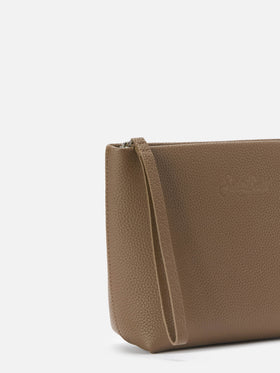 Aline Pouch in brown leather