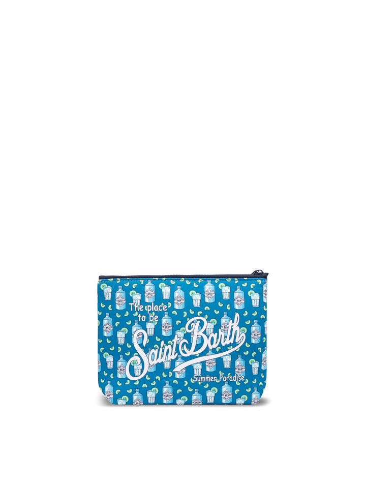 Aline scuba pochette with gin bottles print - MC2 Saint Barth