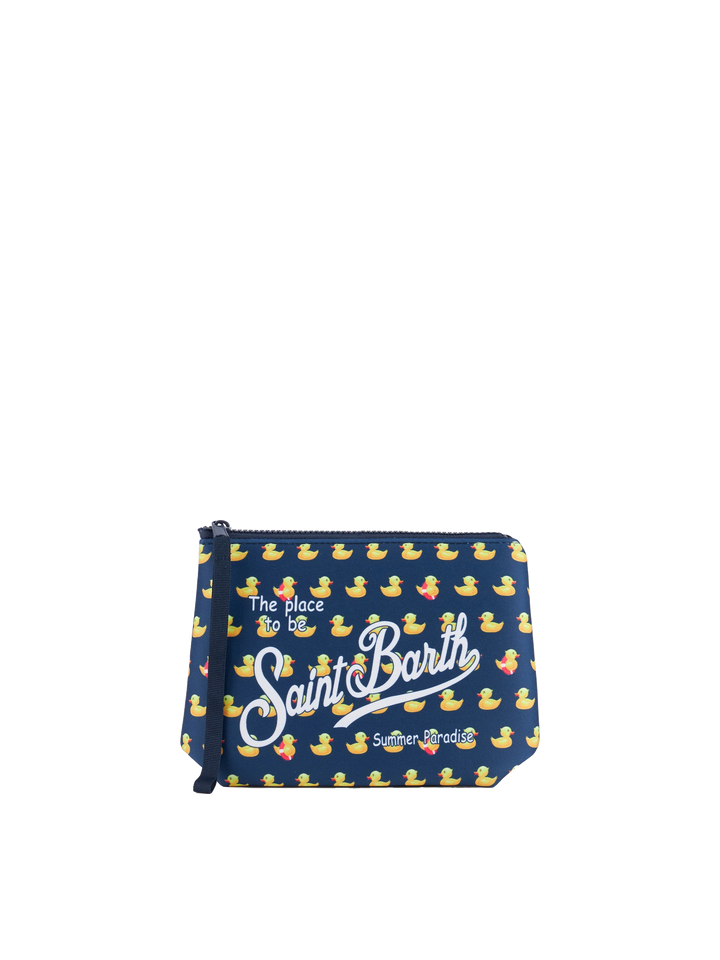 Aline Scuba-Pochette mit Enten-Print