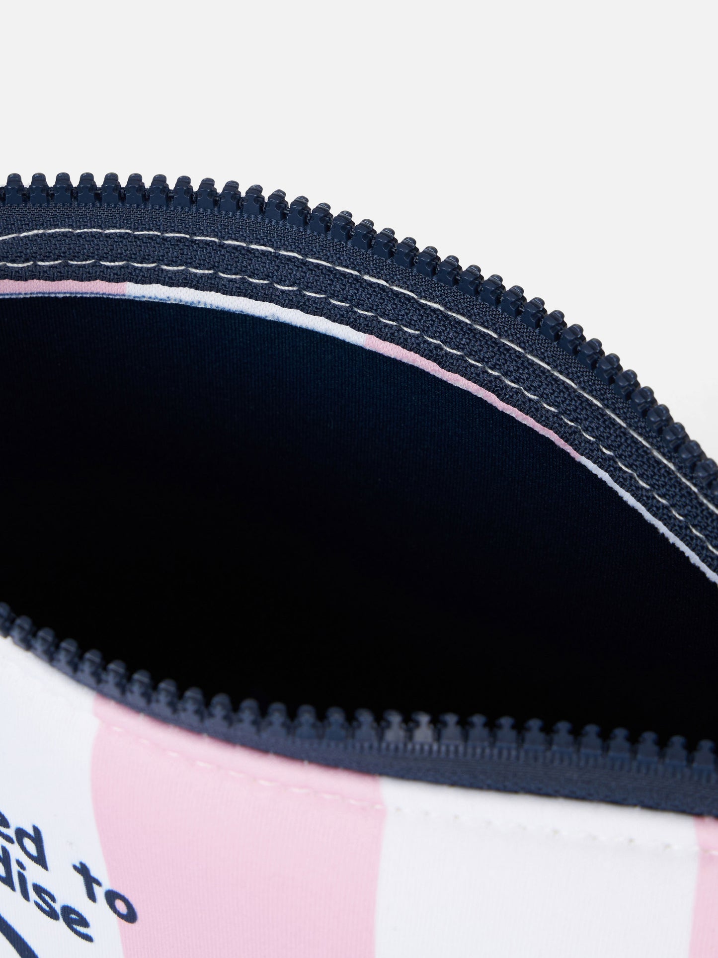 Pochette Aline in scuba a righe rosa Miami