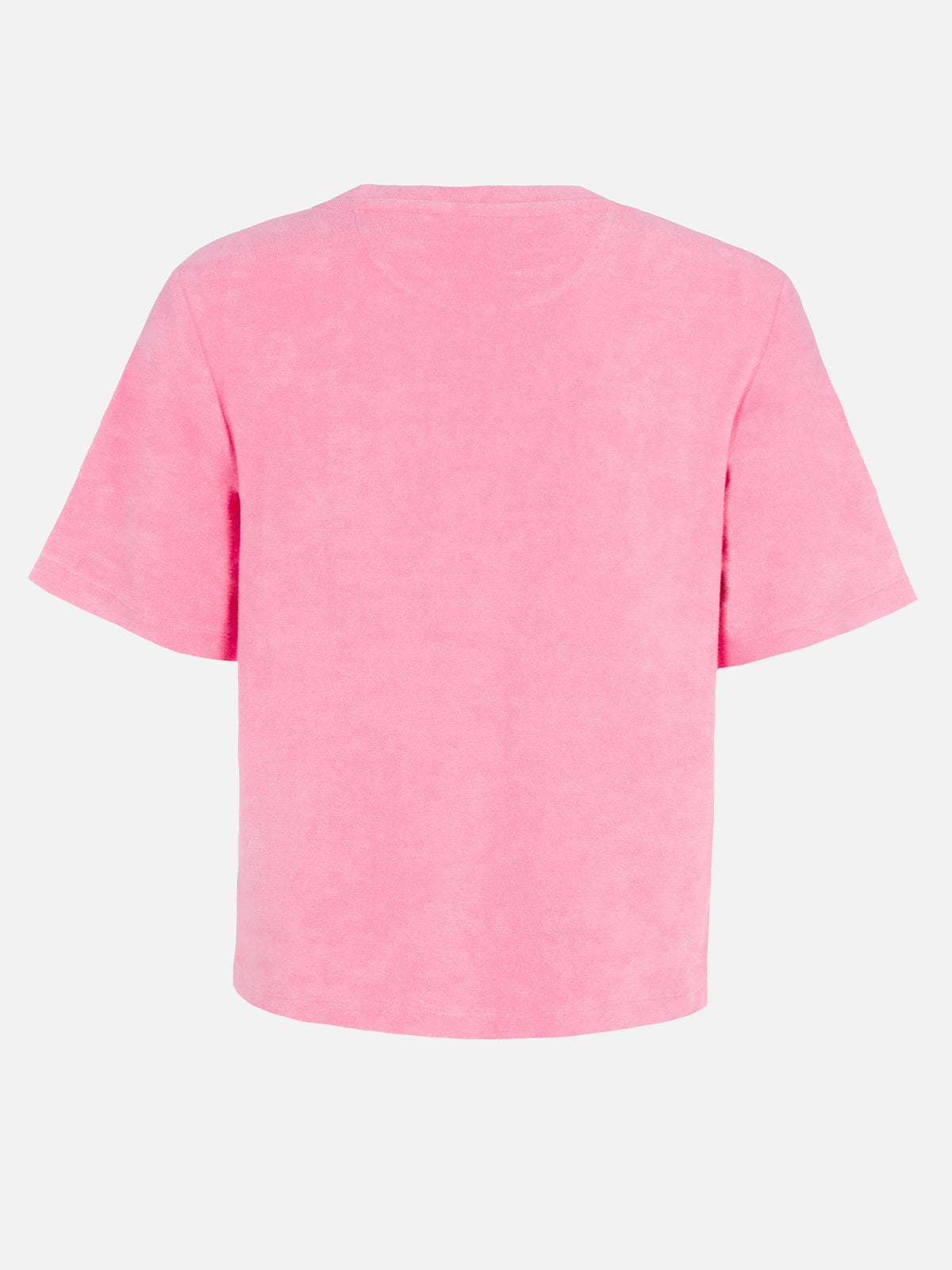 Aleja pink terry cotton t-shirt - MC2 Saint Barth