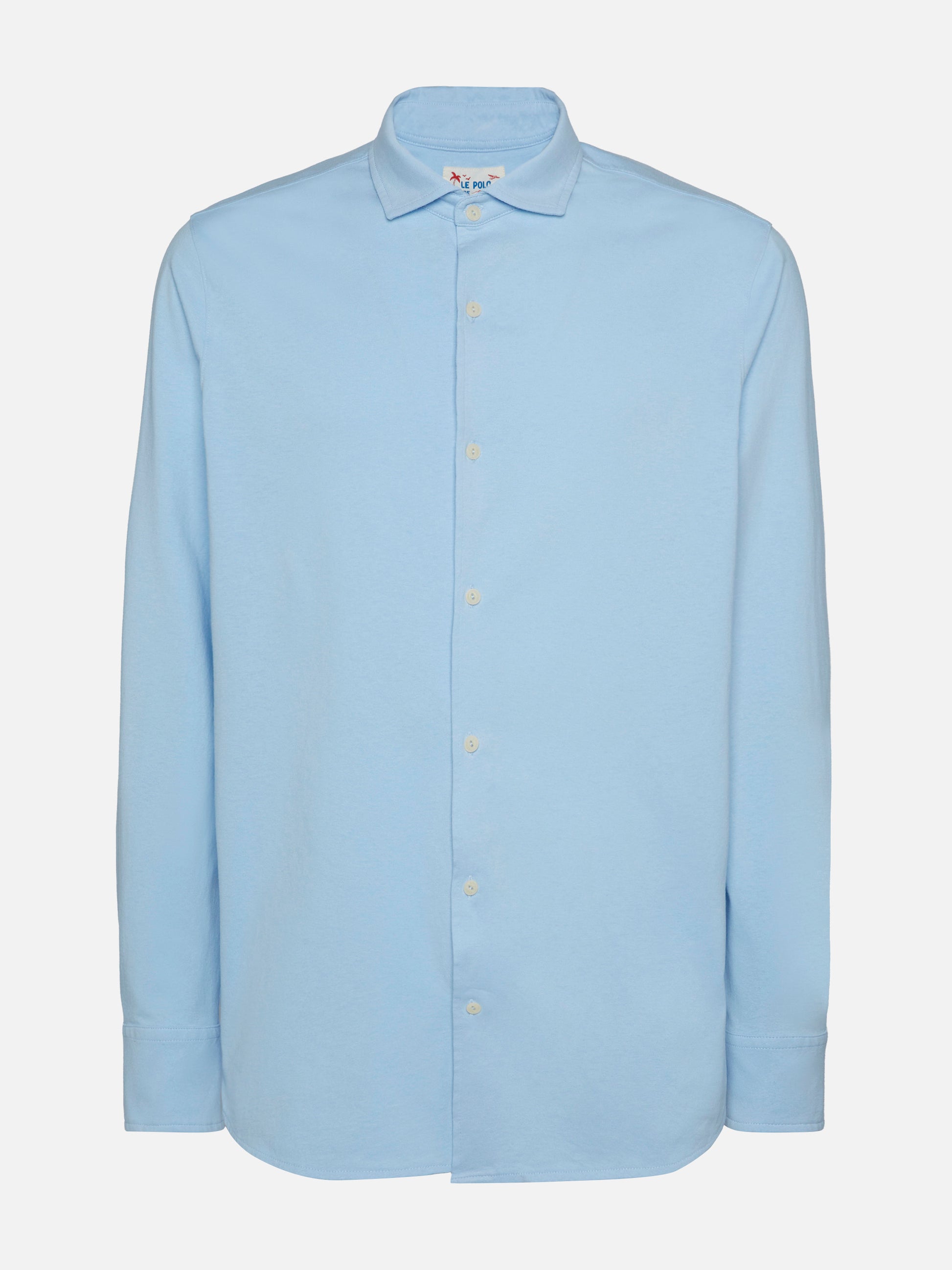 Amalfi light blue jersey piquet shirt - MC2 Saint Barth