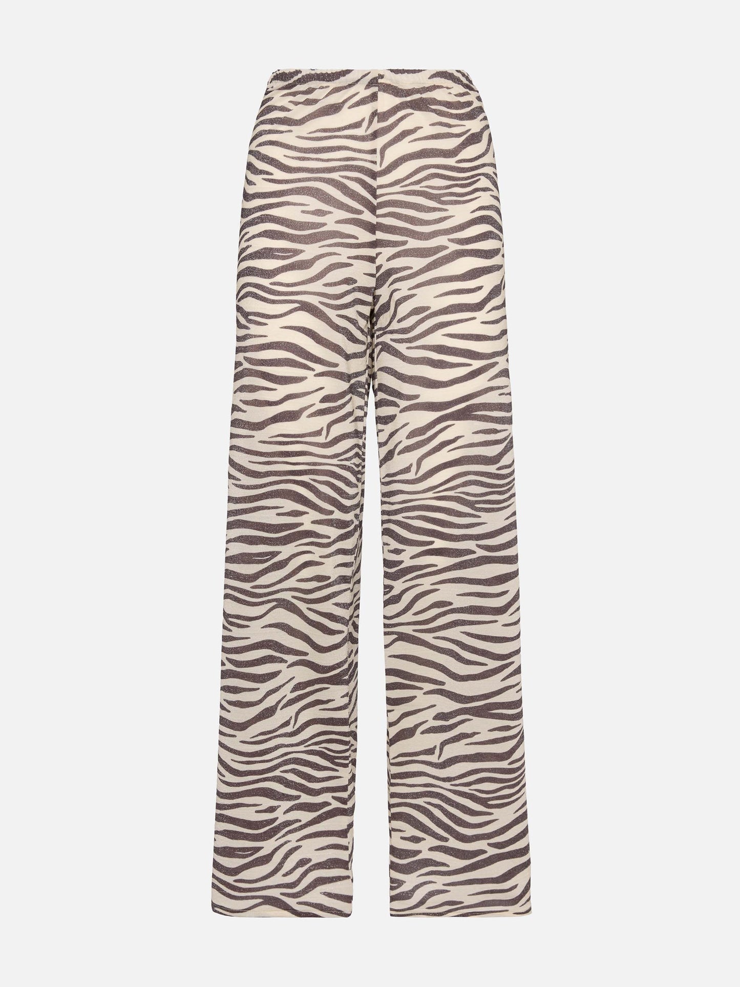 Amalia zebra lurex wide-leg trousers - MC2 Saint Barth