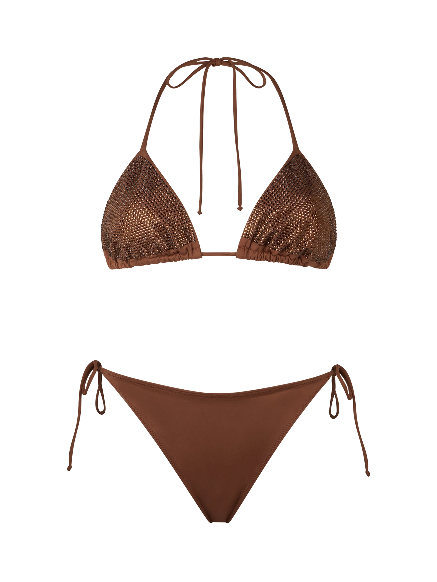 Woman triangle bikini Annabelle Virgo with rhinestones