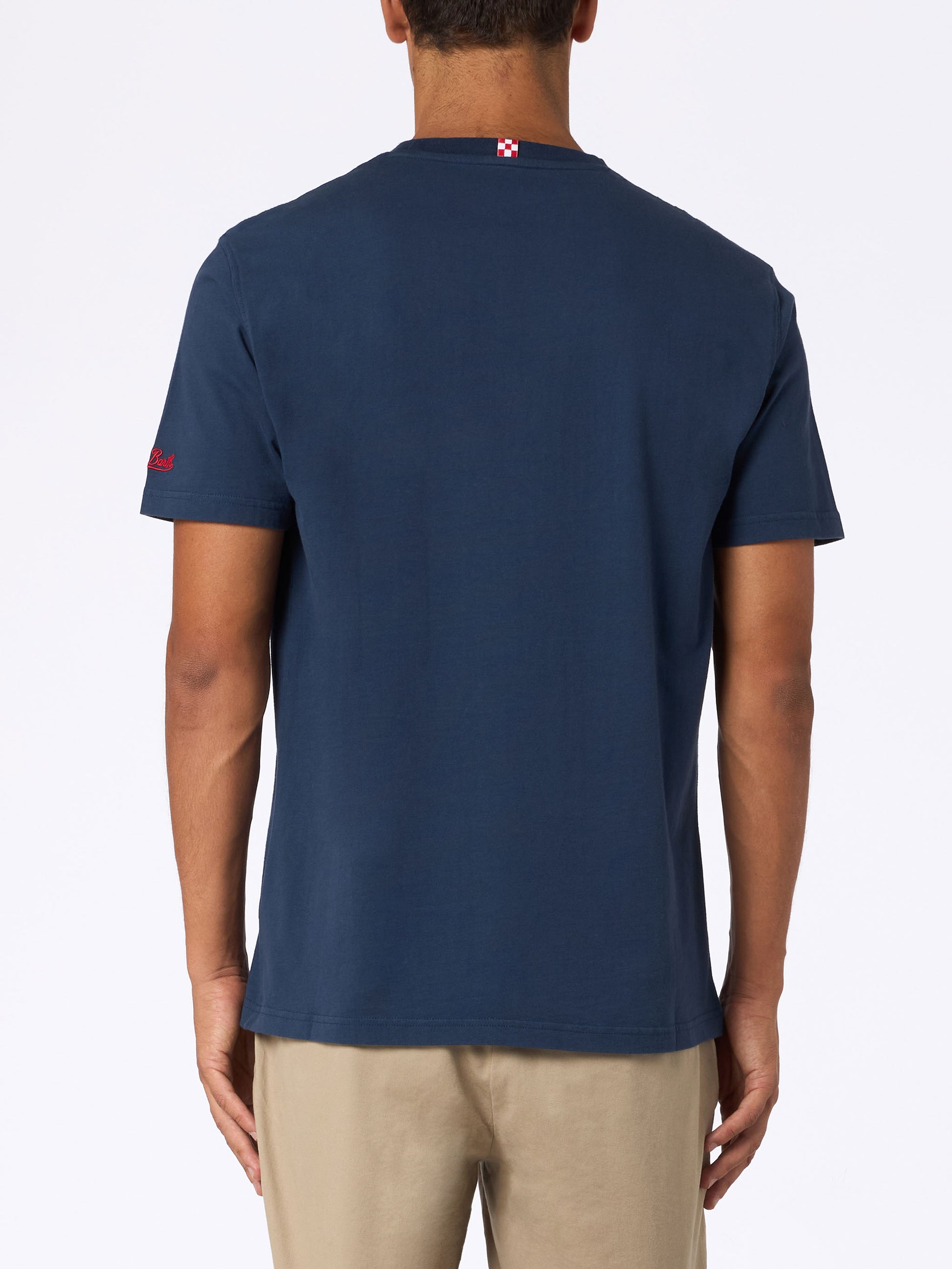 Man heavy cotton t-shirt Arnott with Crypto Ducktona watch print | CRYPTO PUPPETS SPECIAL EDITION - MC2 Saint Barth